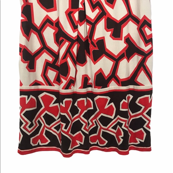 Diane Von Furstenberg Silk Ginkgo Print Dress 8 - Picture 5 of 10